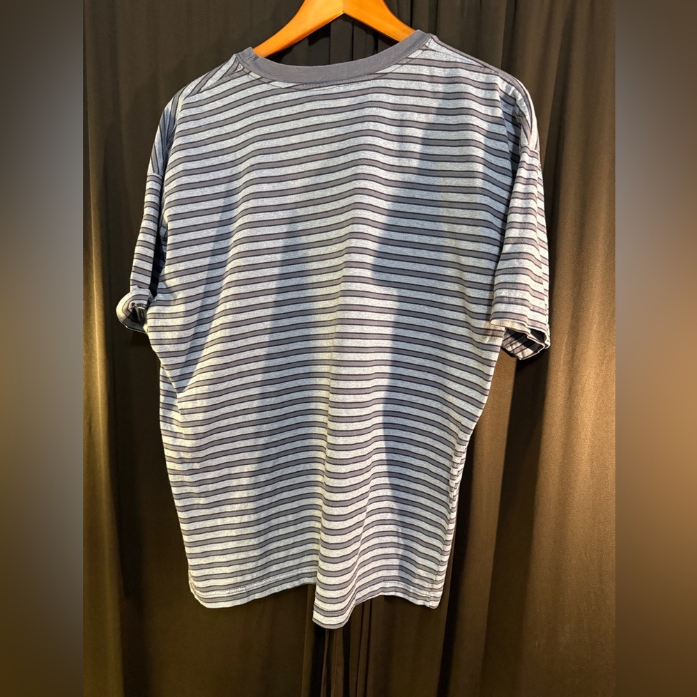 XL Blue Striped Women’s Canyon River Blues T-Shirt - Picture 3 of 9